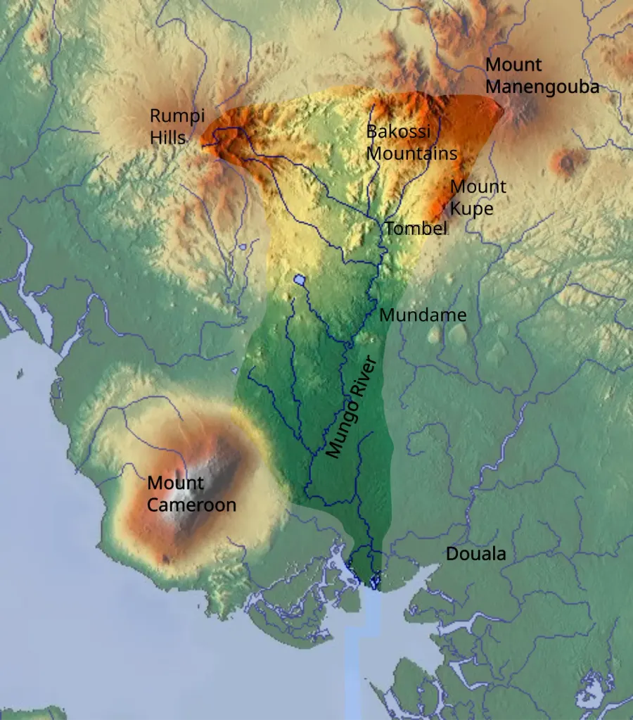 La carte Mont Koupé
