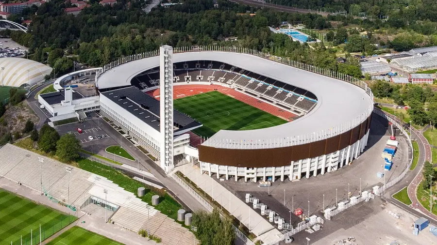 The Helsinki Olympic Stadium card