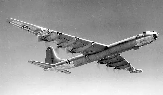 La carte Convair B-36 Peacemaker