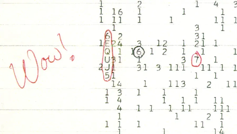 The Wow! signal card