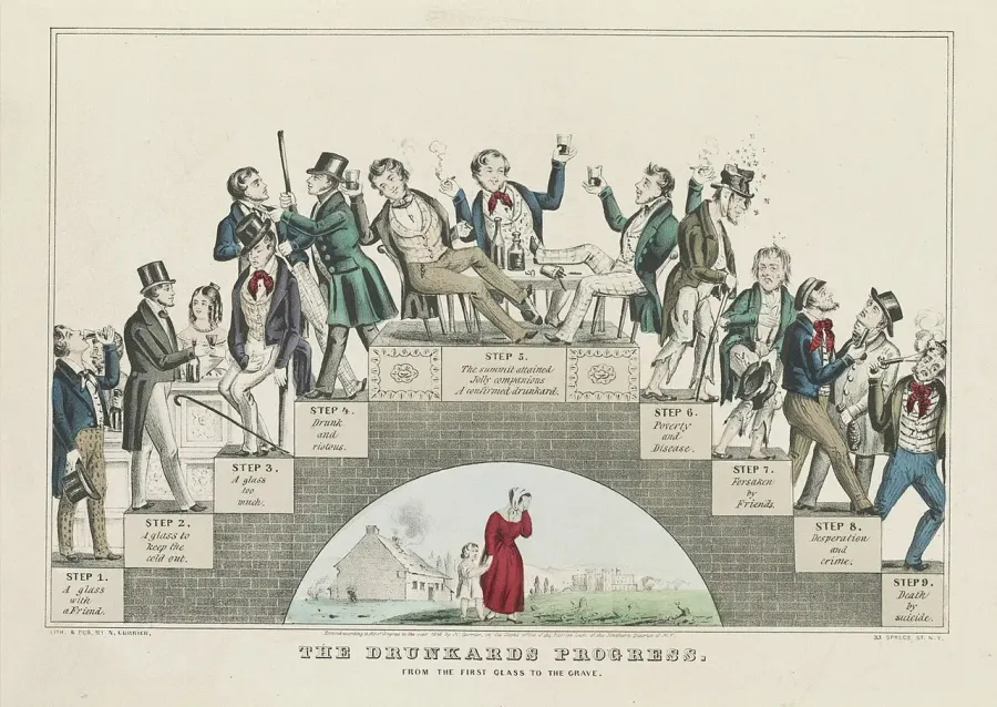 La carte Mouvement de la tempérance