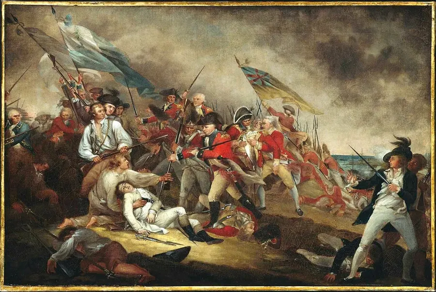 La carte Bataille de Bunker Hill