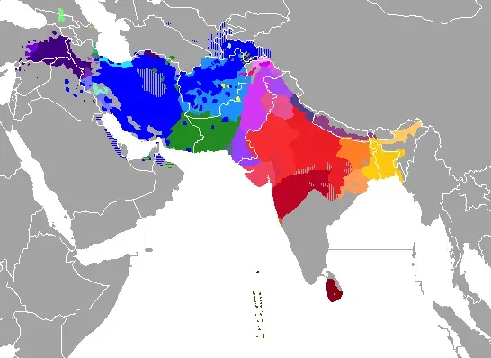 The Indo-Iranian languages card