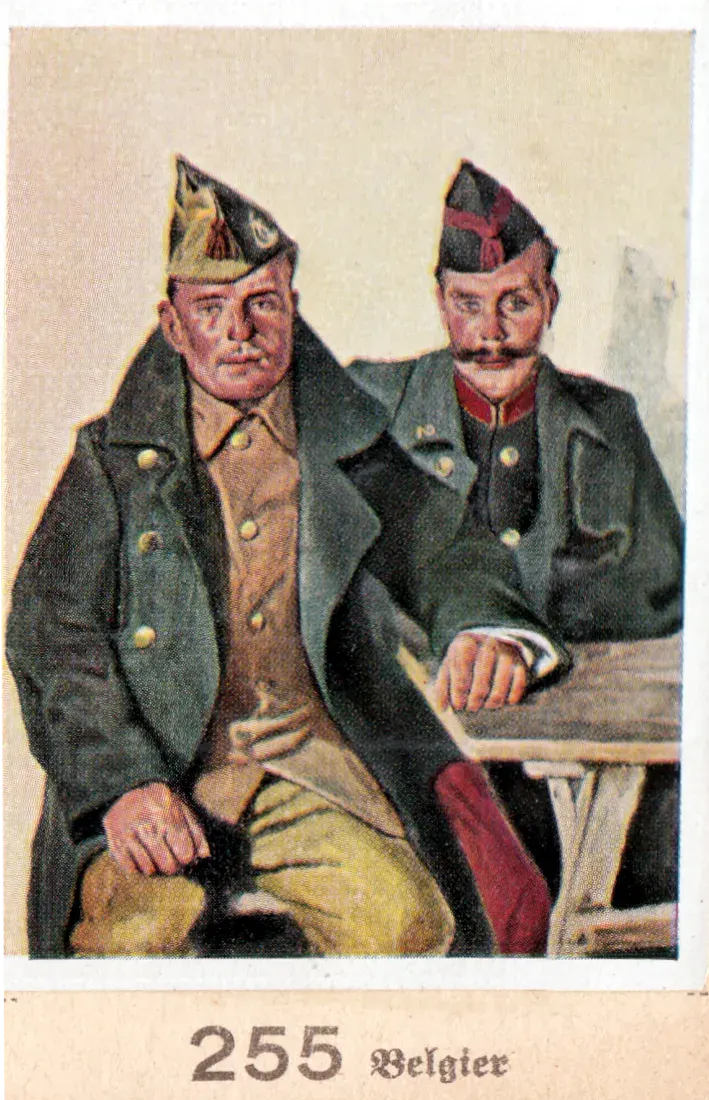 La carte Armée belge en 1914