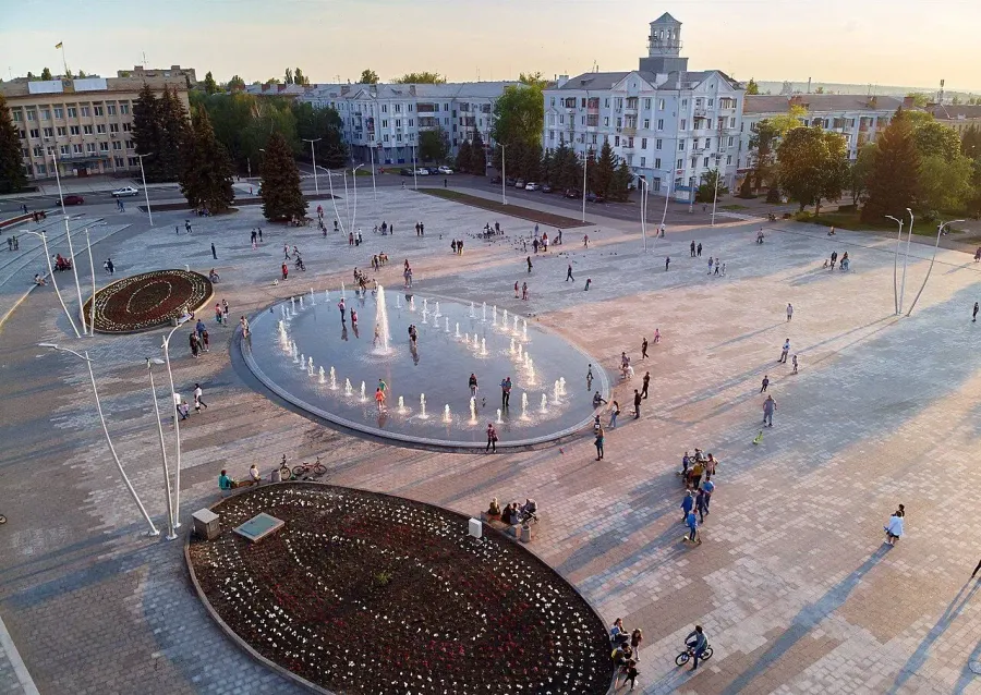 La carte Kramatorsk