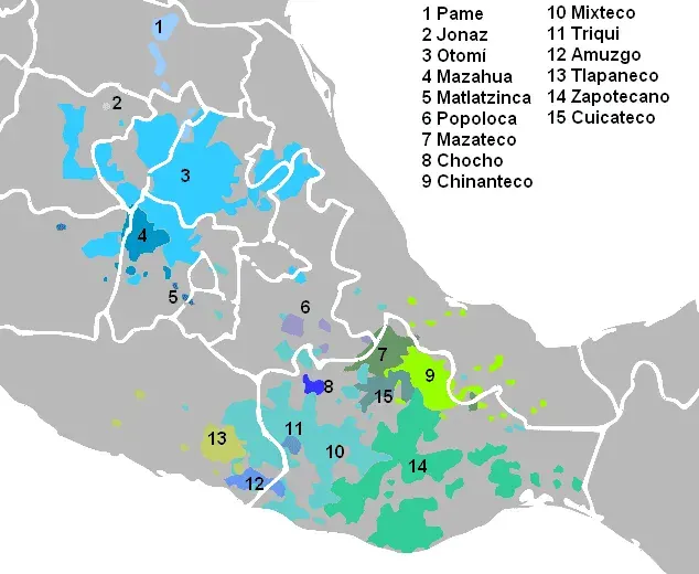 The Oto-Manguean languages card