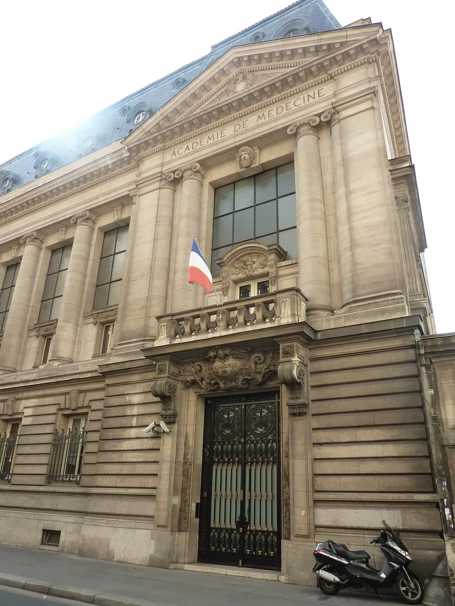 La carte Académie nationale de médecine