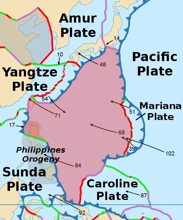 La carte Plaque philippine