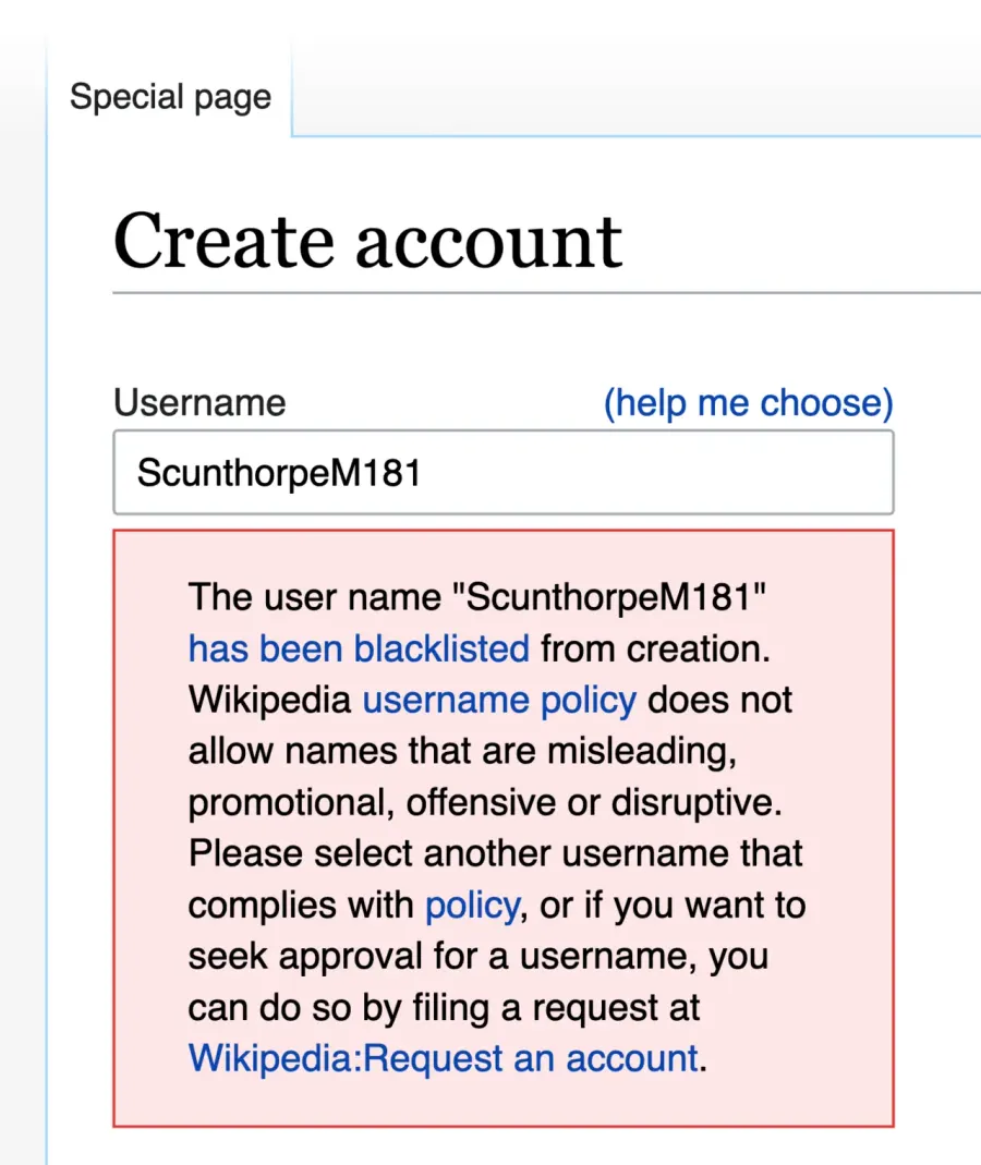 The Scunthorpe problem card