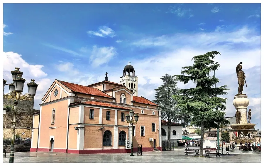 La carte Église Saint-Dimitri de Skopje
