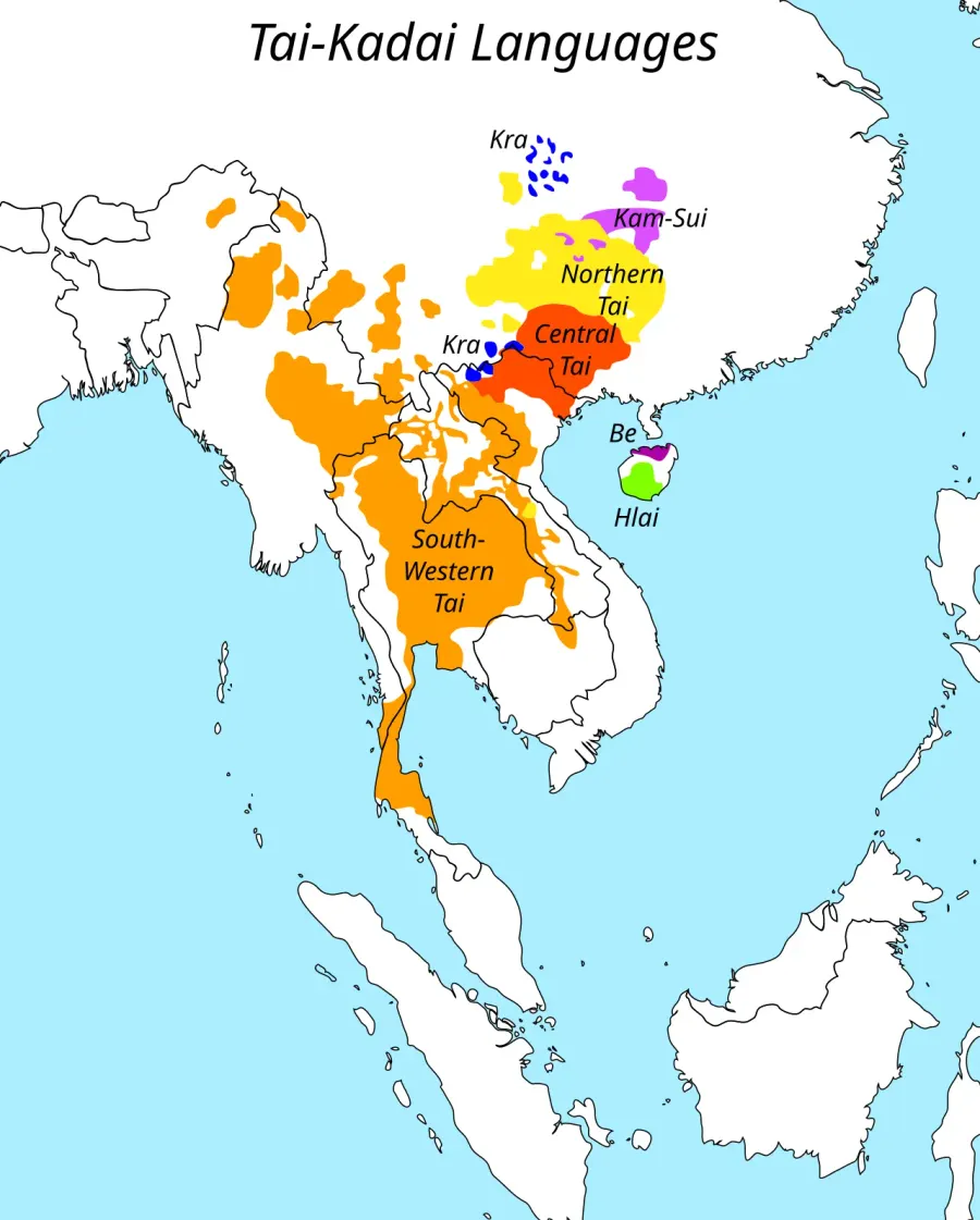 The Kra–Dai languages card