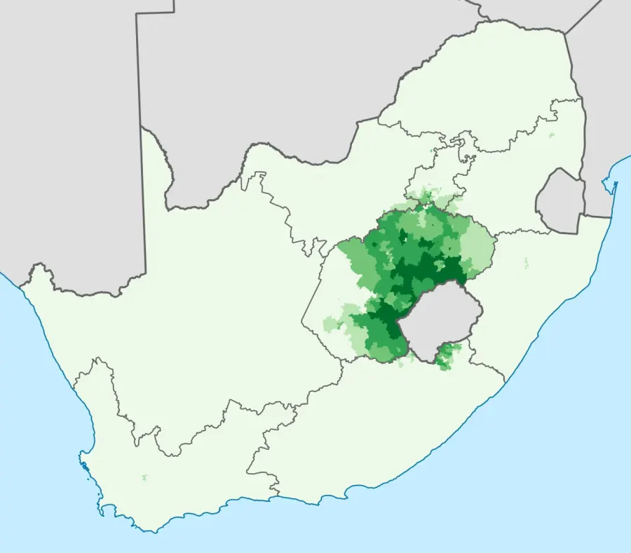 The Sotho language card