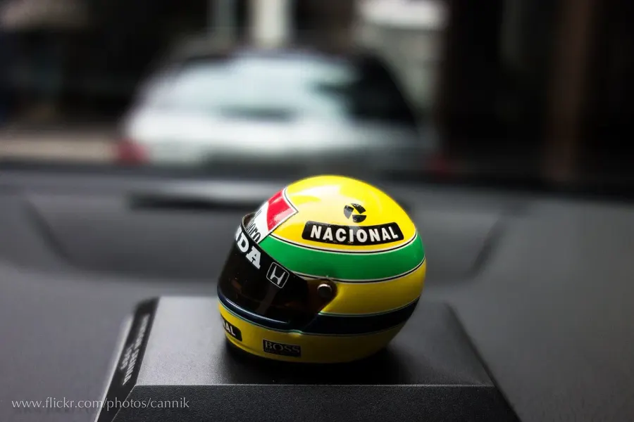 La carte Mort d'Ayrton Senna