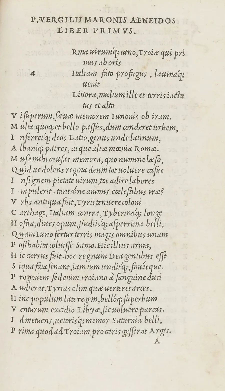 The Italic type card