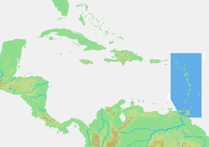 La carte Îles du Vent