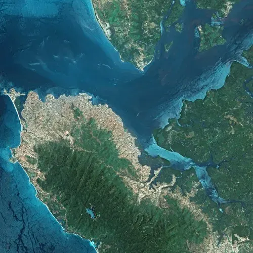 La carte Rivière de Sierra Leone
