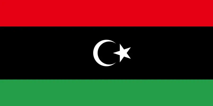 The Flag of Libya card
