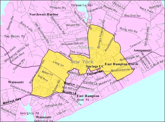 La carte East Hampton North