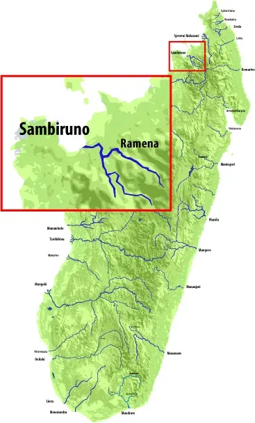 La carte Sambirano