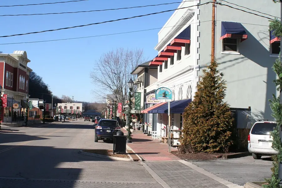 The Hot Springs, Virginia card