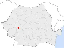 La carte Île Hațeg