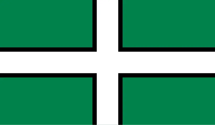 La carte Drapeau du Devon
