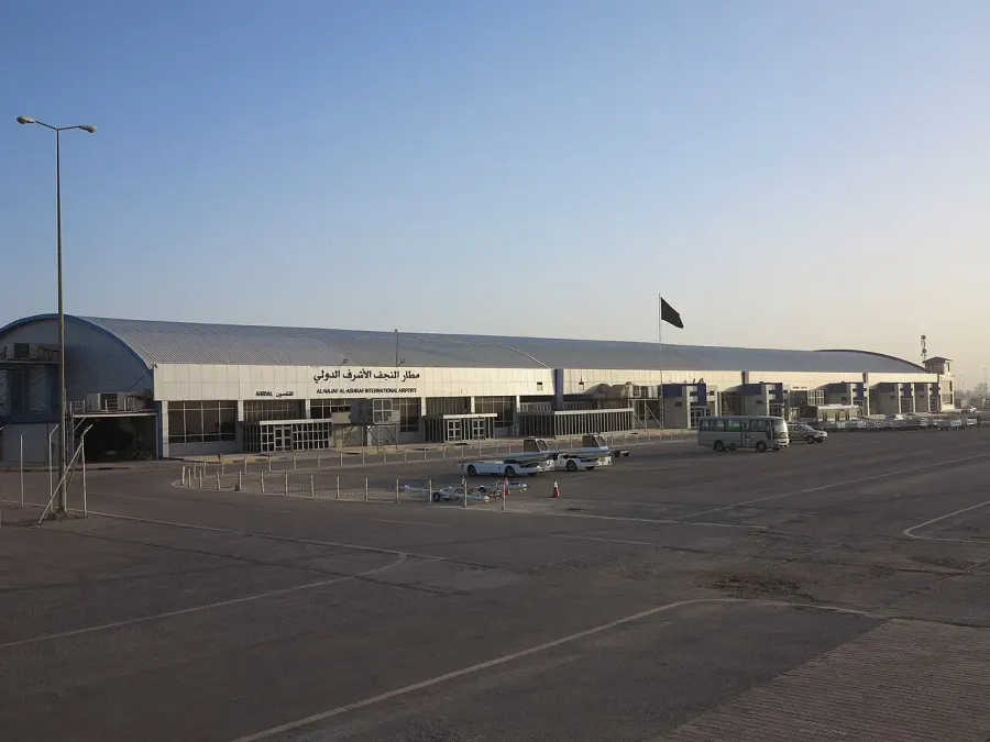 La carte Aéroport international de Nadjaf