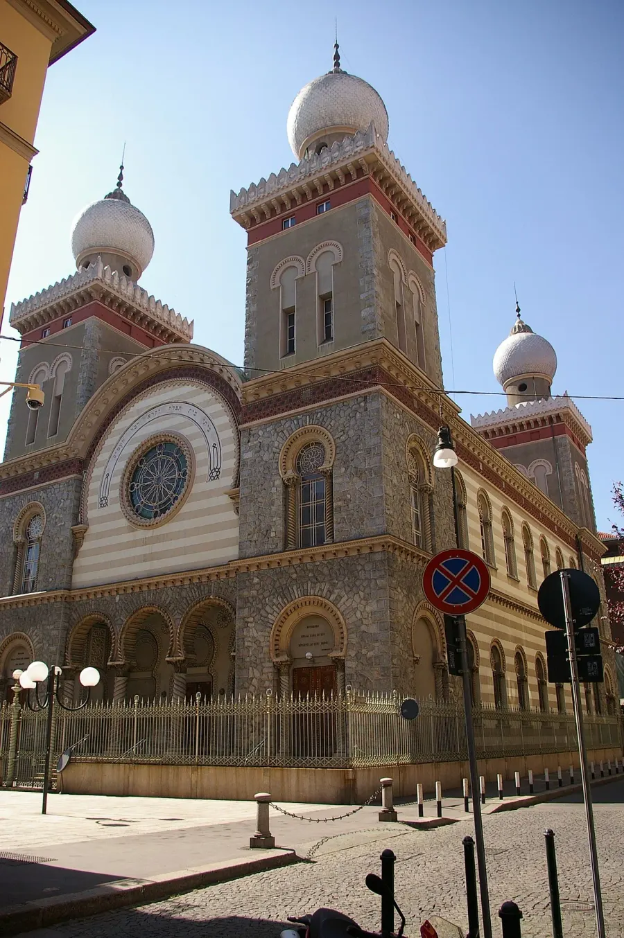 La carte Synagogue de Turin