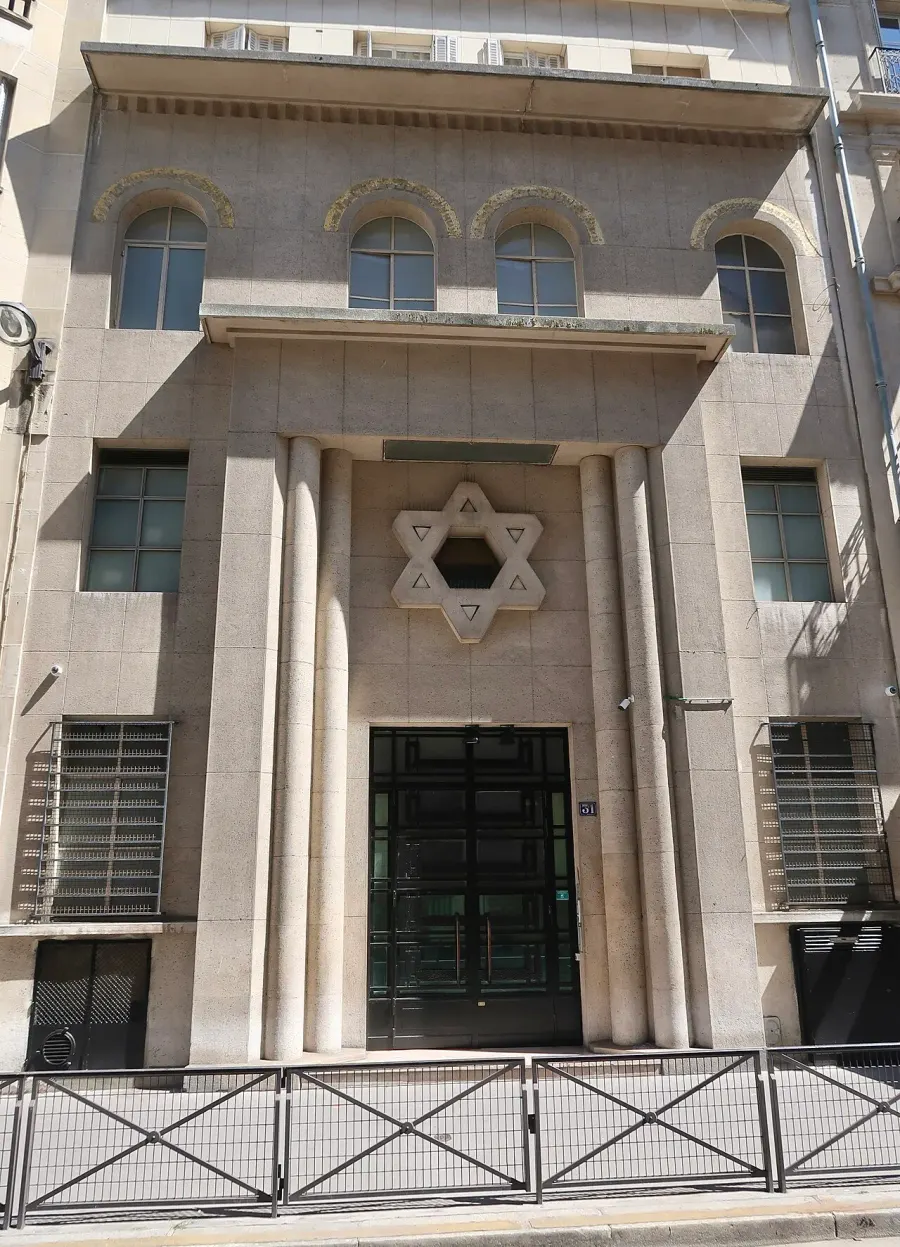 La carte Synagogue de la rue de Montevideo