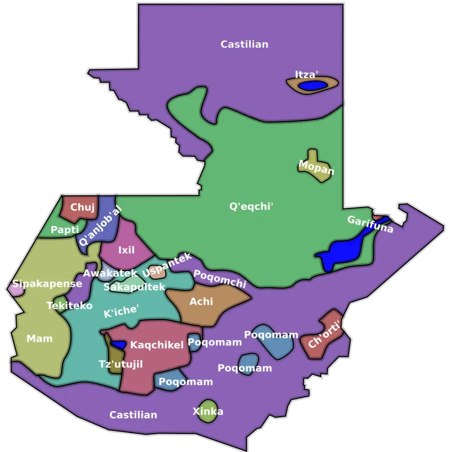 La carte Cakchiquel