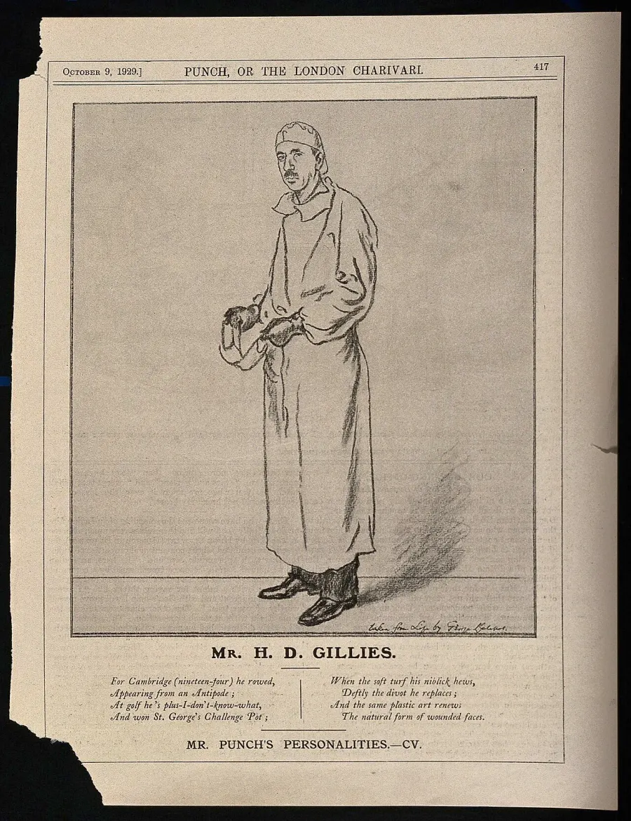 La carte Harold Gillies
