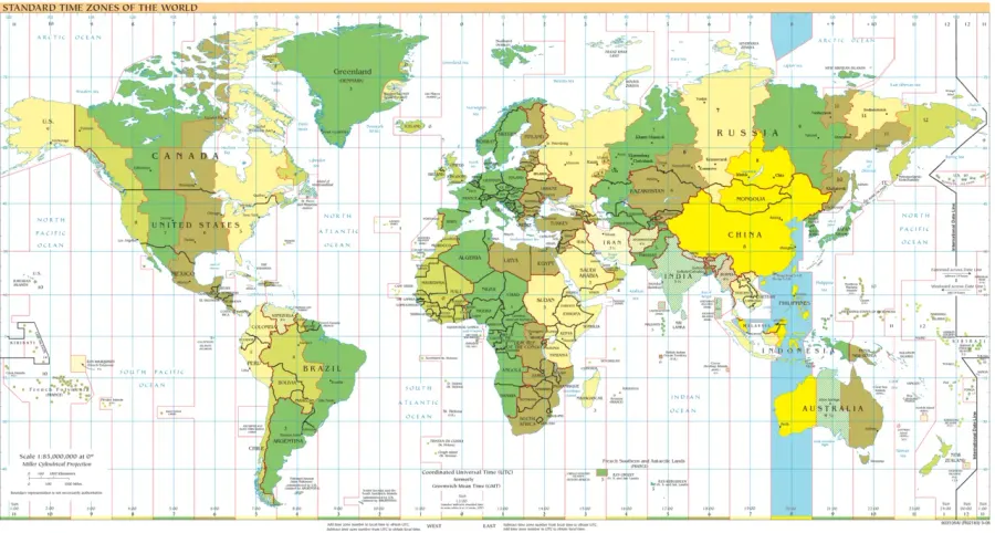 La carte Heure normale des Philippines