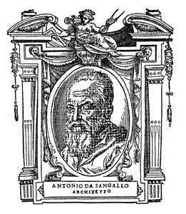 La carte Antonio da Sangallo le Jeune