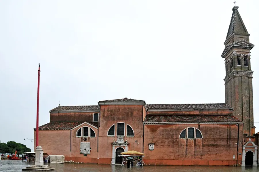 La carte Église San Martino de Burano