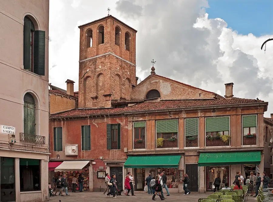 La carte Église Santa Sofia
