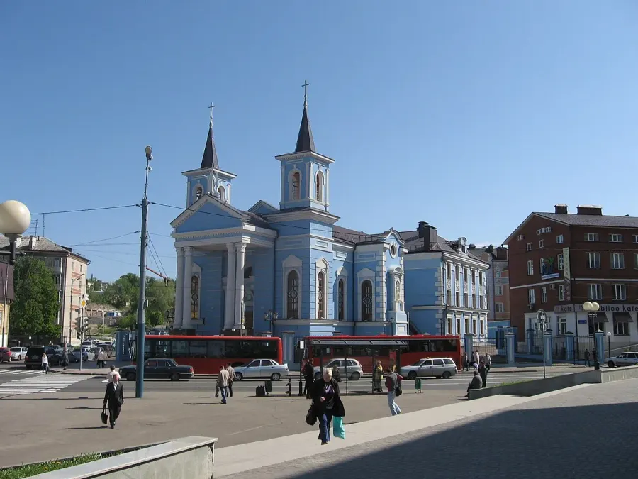 La carte Église de l'Exaltation-de-la-Sainte-Croix de Kazan