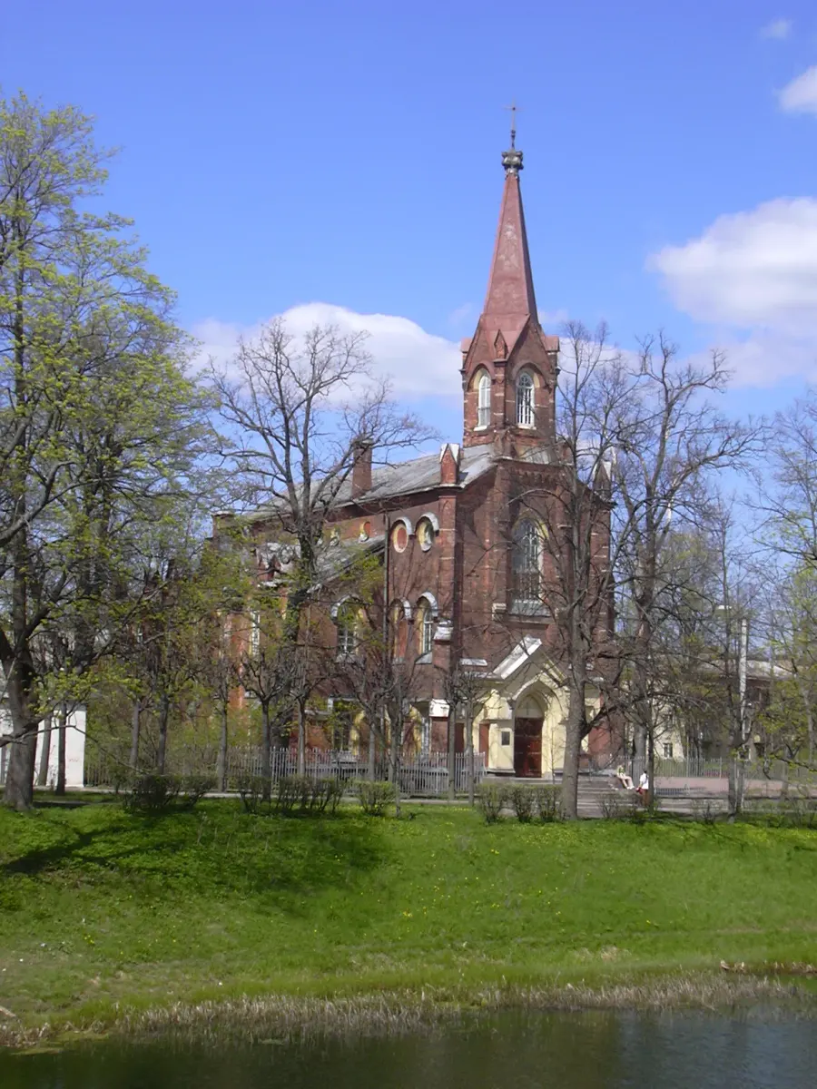 La carte Église luthérienne de Tsarskoïe Selo