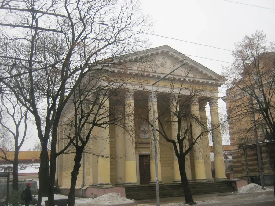 La carte Temple protestant de Vilnius