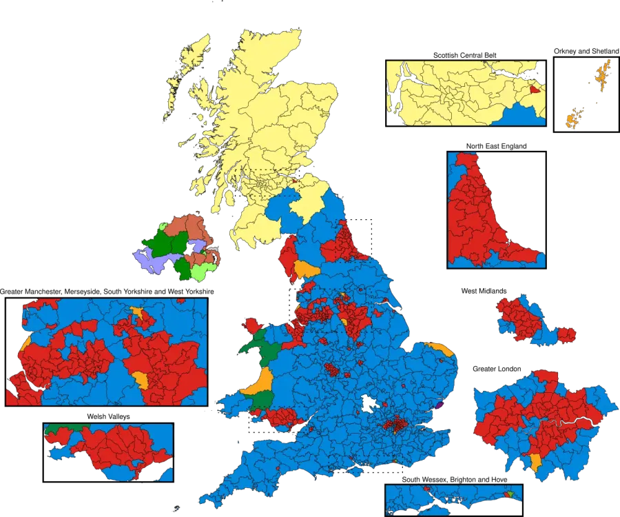 The 2015 United Kingdom general election card