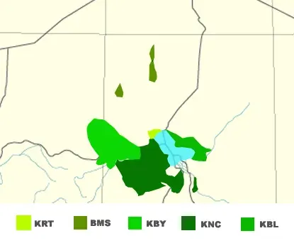 La carte Kanouri