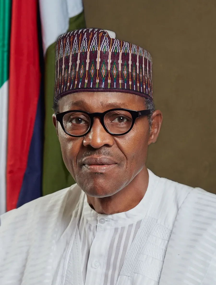 La carte Muhammadu Buhari