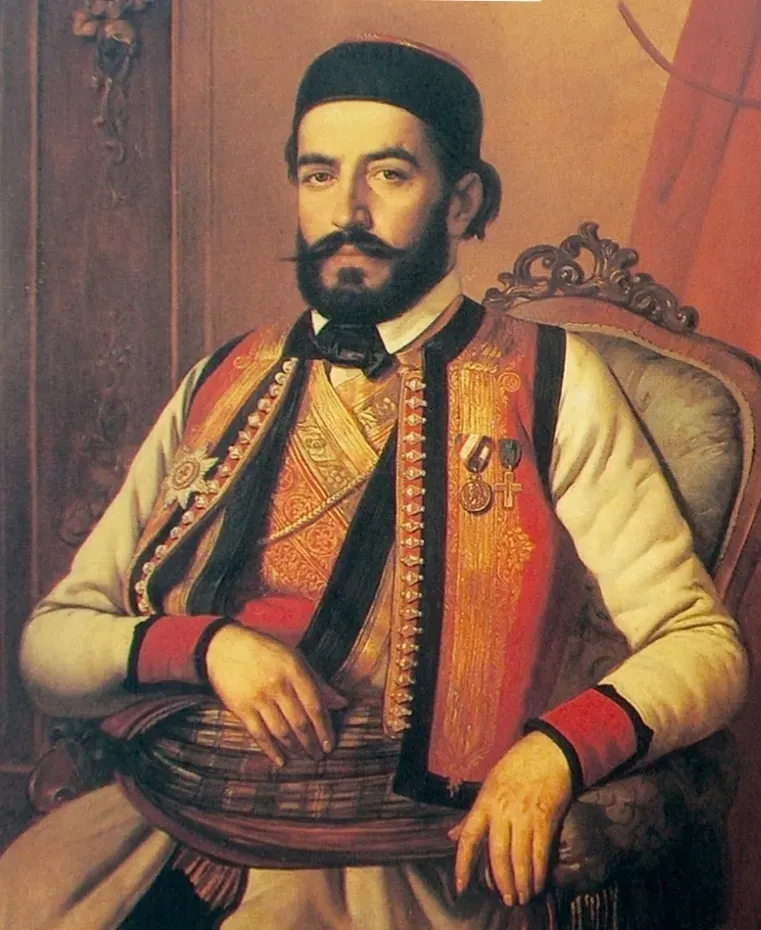 La carte Petar II Petrović-Njegoš
