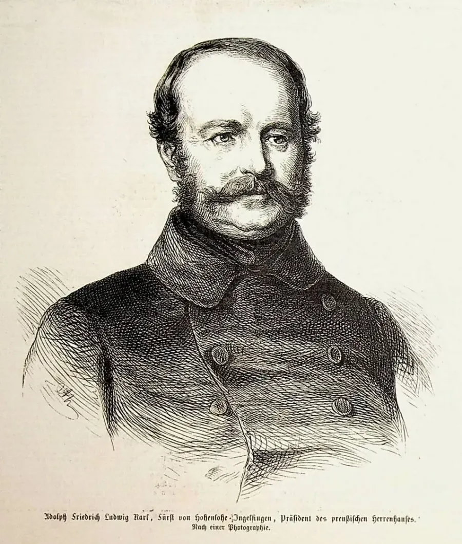 The Prince Adolf of Hohenlohe-Ingelfingen card