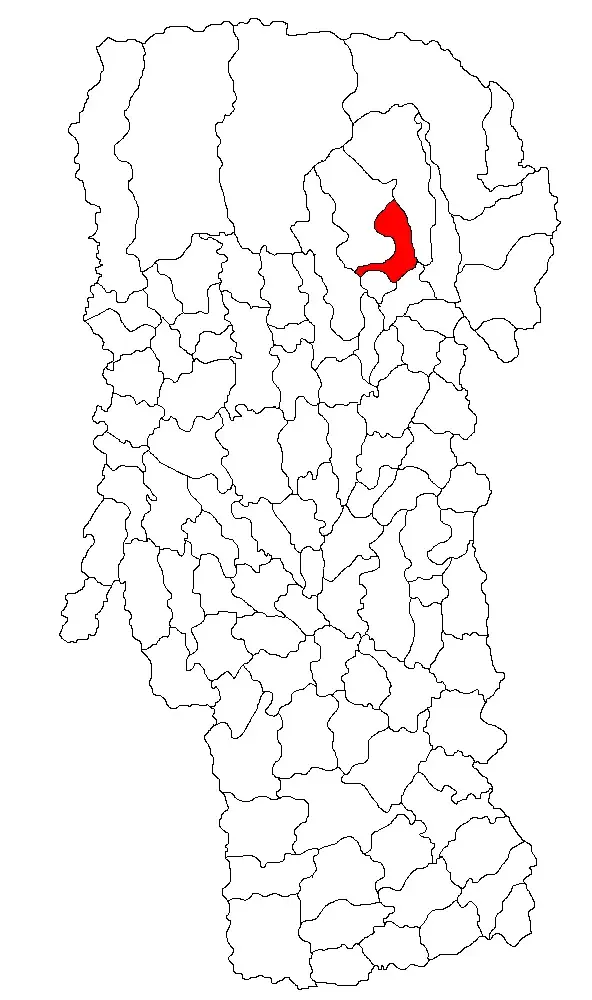 La carte Bughea de Sus