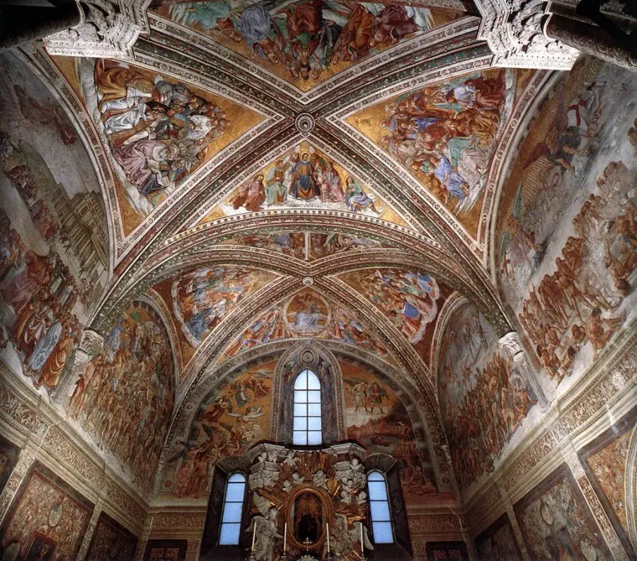 La carte Chapelle San Brizio