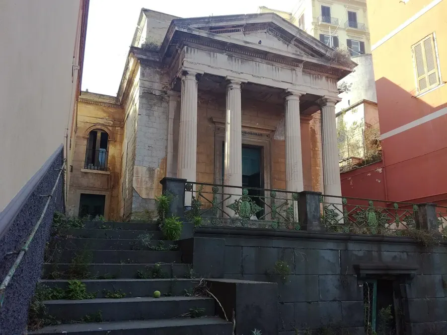 La carte Église de l'Addolorata