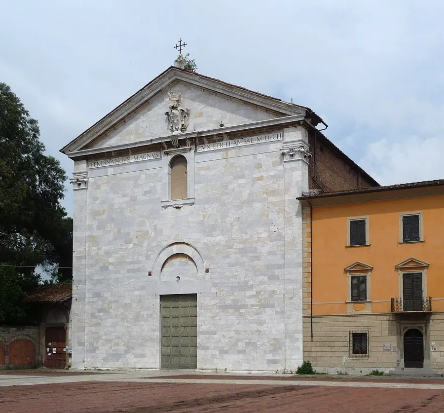 La carte Église San Francesco de Pise