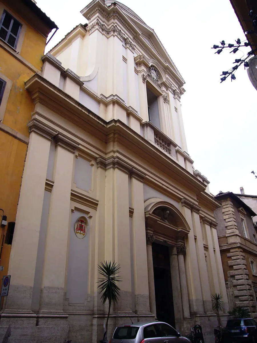 La carte Église Santa Lucia del Gonfalone
