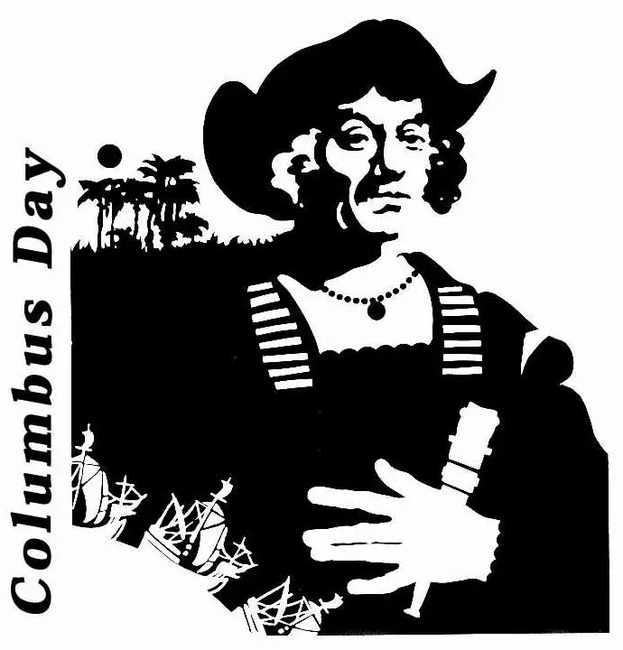 The Columbus Day card