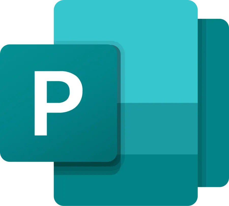 The Microsoft Publisher card